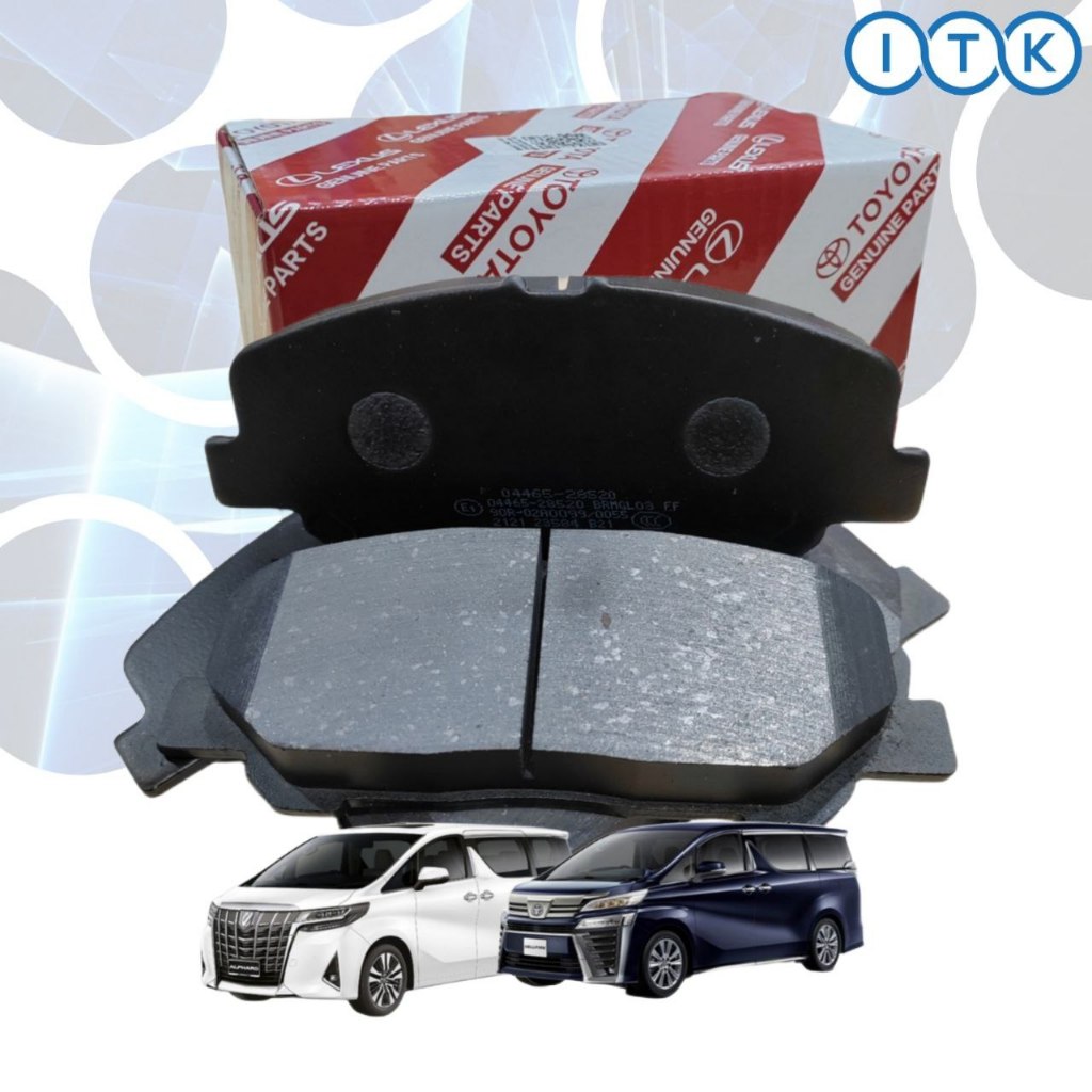 ผ้าเบรค TOYOTA ด้านหน้าและด้านหลังสําหรับ TOYOTA ALPHARD AGH30 / VELLFIRE AGH30