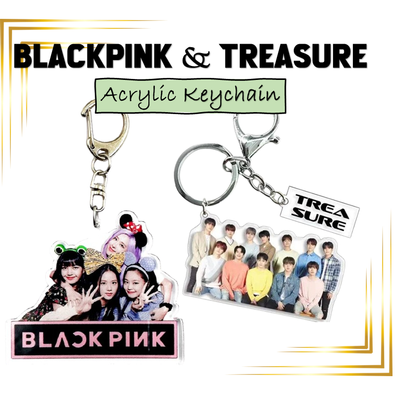พวงกุญแจ BLACKPINKK และ TREASURE พวงกุญแจ Kpop Arcylic blackpinkk. สมบัติพวงกุญแจอะคริลิค