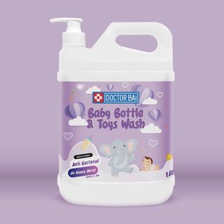 DOCTOR BAi 2IN1 BABY BOTTLE WASH WITH VEGE & FRUIT WASH 1.8L -KIWI APPLE