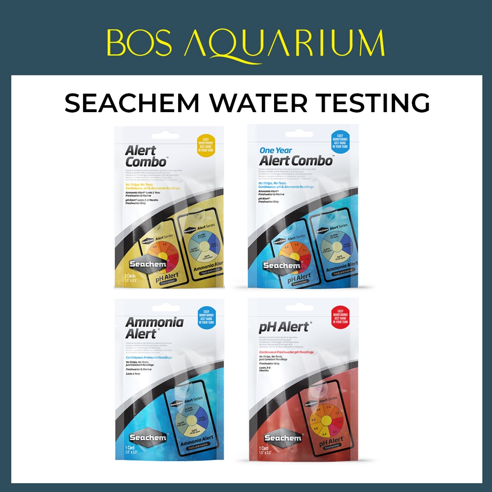 Seachem Water Test Aquarium Aquascape Fish (Aert Ammonia / Alert Combo / pH Alert ) เทคโนโลยี Seache