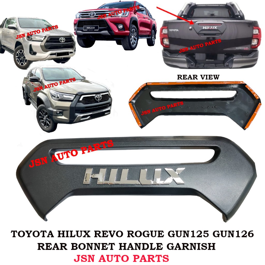 J07S02 REAR BONNET HANDLE GARNISH TOYOTA HILUX GUN125 REVO 4X4