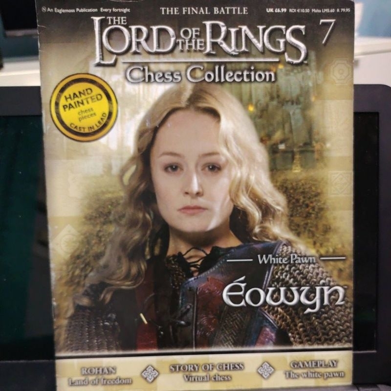 LORD OF THE RINGS CHESS COLLECTION - ISSUE 07 WHITE PAWN EOWYN MAGAZINE เท่านั้น LOT HF8710 3243