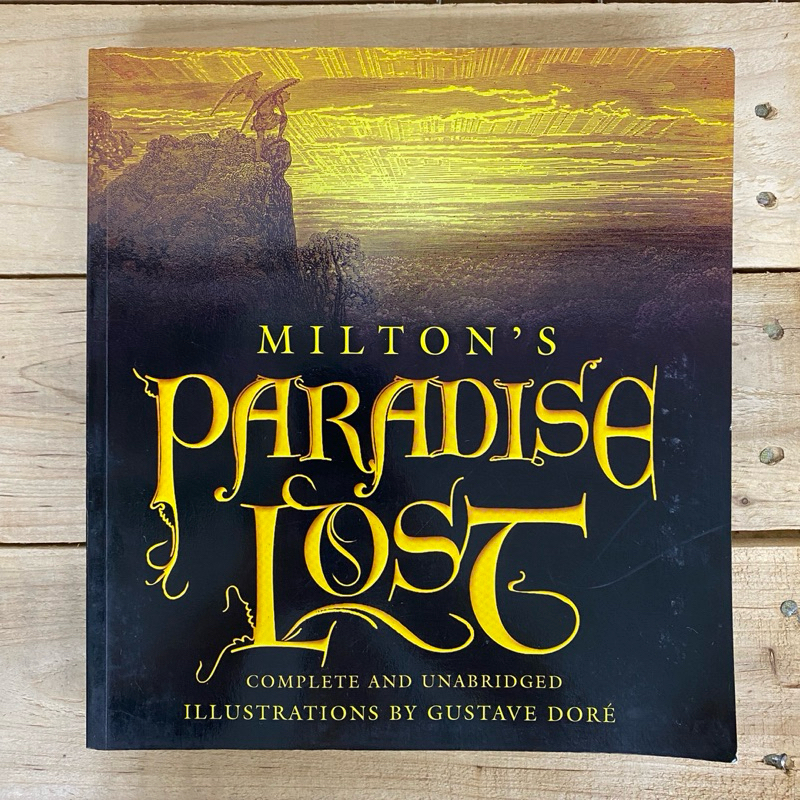 สวรรค์ Milton Lost : สมบูรณ์และอุนาบริดจ์พร้อมภาพประกอบโดย Gustave Dore (Preloved)