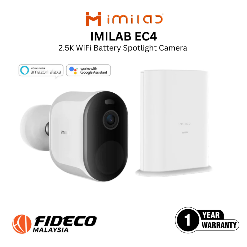IMILAB EC4 กล้องสปอตไลท์แบตเตอรี่ WiFi 2.5K