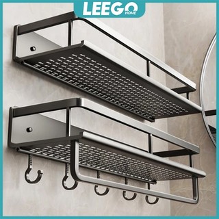 LEEGO Bathroom Rack Bathroom Shelf Toilet Rack Shelf Bathroom Rack Storage Shelf Wall Drain Shelf Shampoo Rack