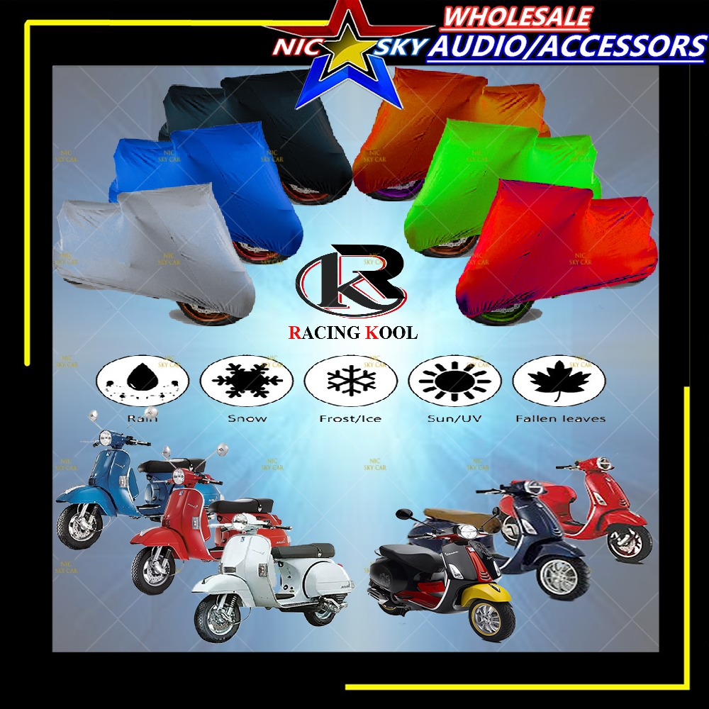 VESPA Moto Cover 100% กันแดด/กันน้ํากันฝุ่น VESPA PRIMAVERA-50 125 PRIMAVERA-150 PX-125 PX-150 PX-20