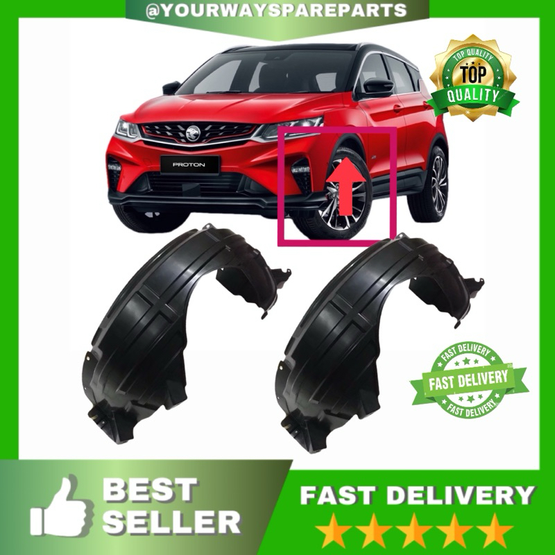 YW SPARE PARTSProton X50 P590A Year2020 Fender Protector Daun Pisang ด้านหน้า Berkualiti ฝาครอบกันฝุ