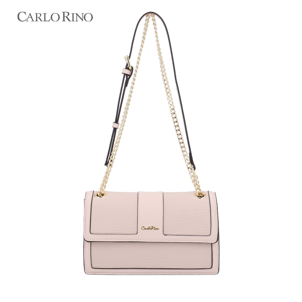 กระเป๋าสะพาย Carlo Rino Verona 2-Way - สีเบจปานกลาง