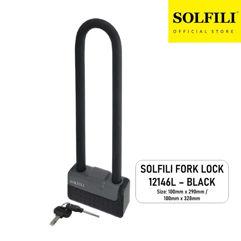 SOLFILI ล็อคส้อมรถจักรยานยนต์ & U LOCK & LOCk CHAIN