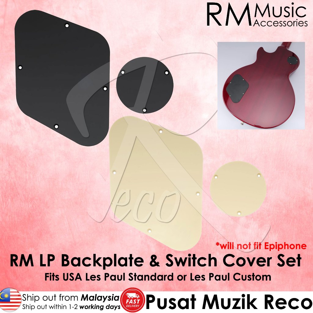 RM LP ควบคุมแผ่นด้านหลังสวิทช์แผ่น Cavity สําหรับ USA Les Paul สไตล์โมเดิร์น Gitar Acc Gitar อะไหล่ 