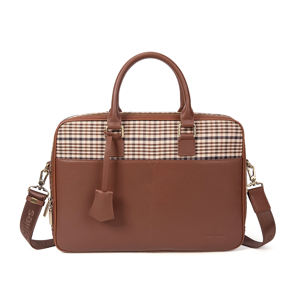 Hush Puppies Mens Bag-N5 TEDDY DOCUMENT BAG 253-HPF50468BR