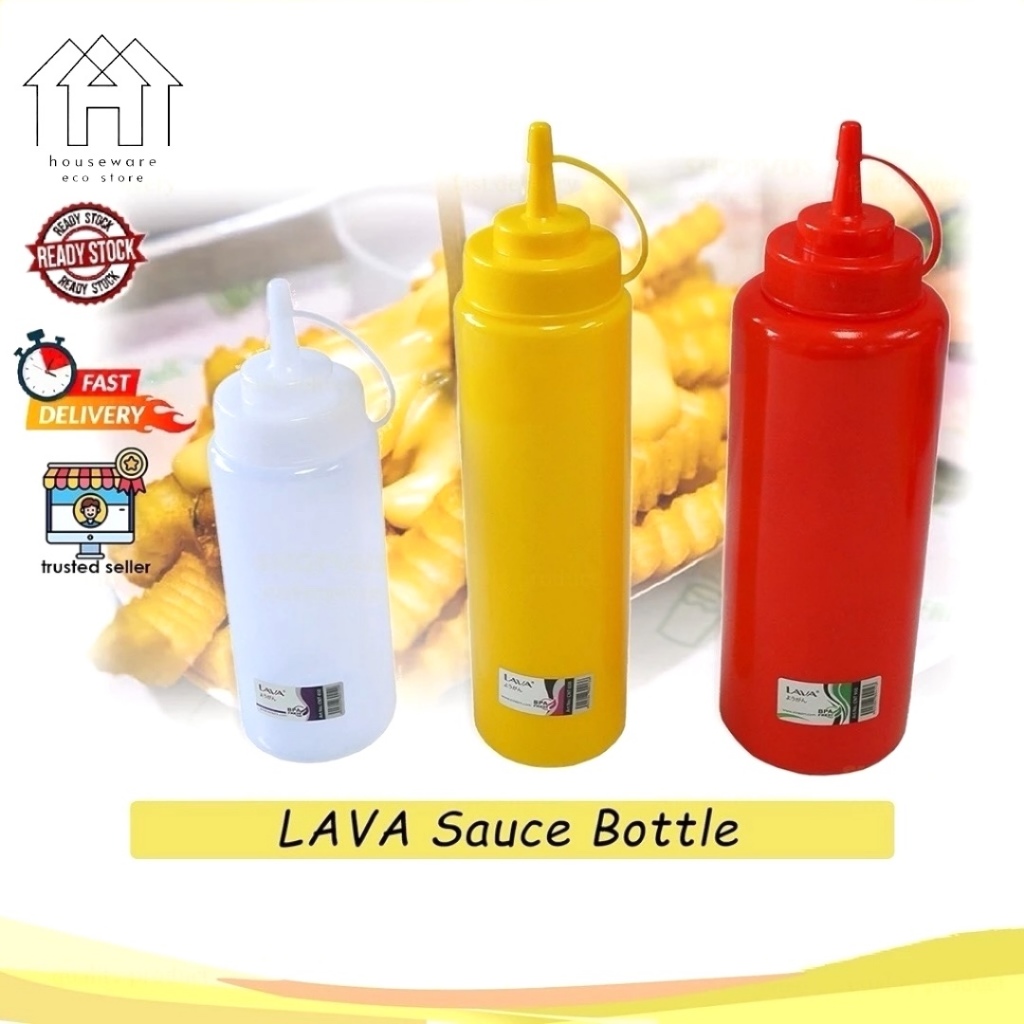 LAVA Sauce & Spices Squeezer Bottle / Sos Bottol /Bekas Sos /Sauce Dispenser Container Tomato Bottle