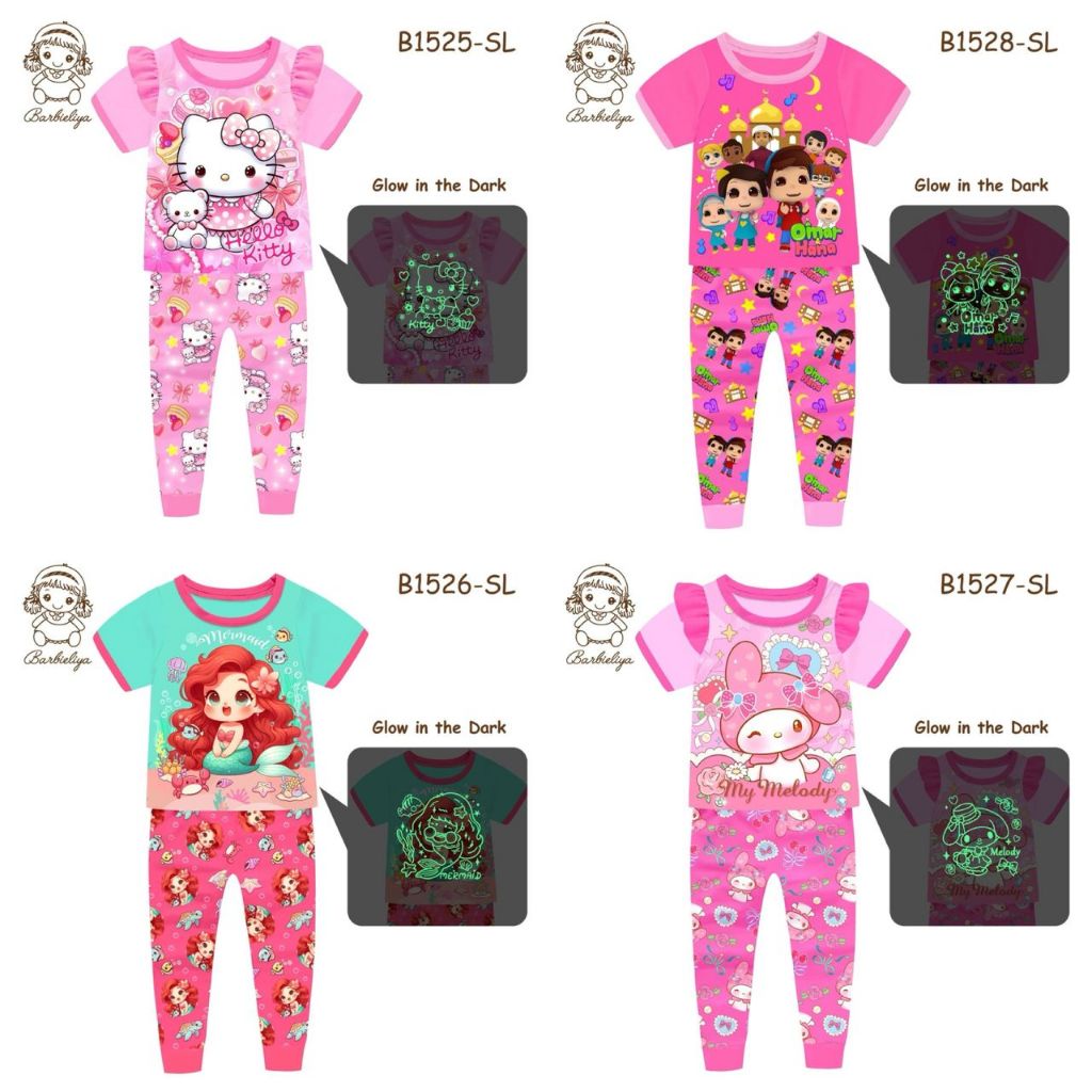 BARBILYA MAY OUTWEAR GLOW IN DARK HELOKITTY MELODY MERMAID OMARHANA