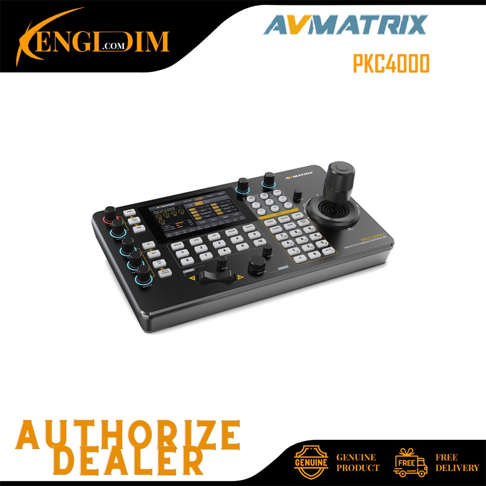 AVMATRIX PKC4000 ตัวควบคุมกล้อง IP และ Serial PTZ