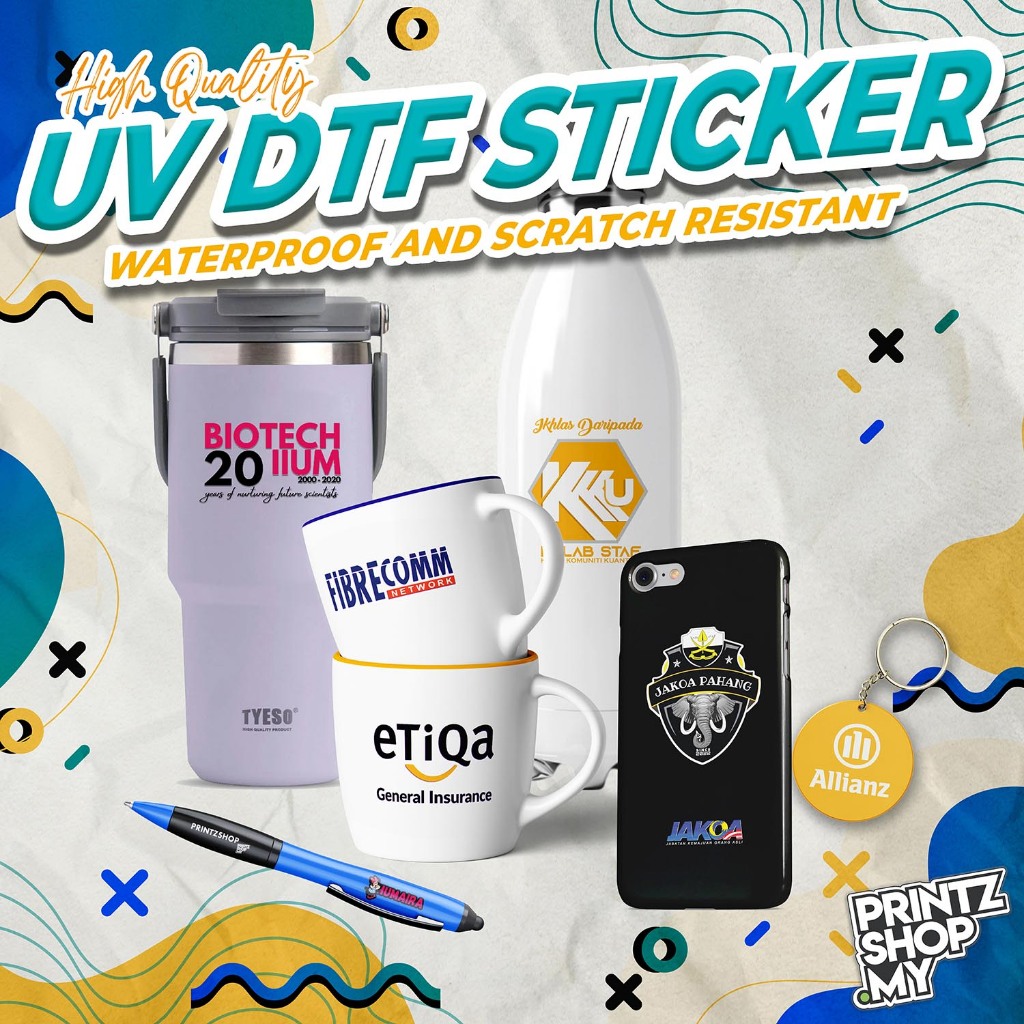 *FAST SHIP* UV DTF การพิมพ์ที่กําหนดเองสําหรับ UV-DTF สติกเกอร์ฟิล์ม Transfer Direct Print คริสตัล U