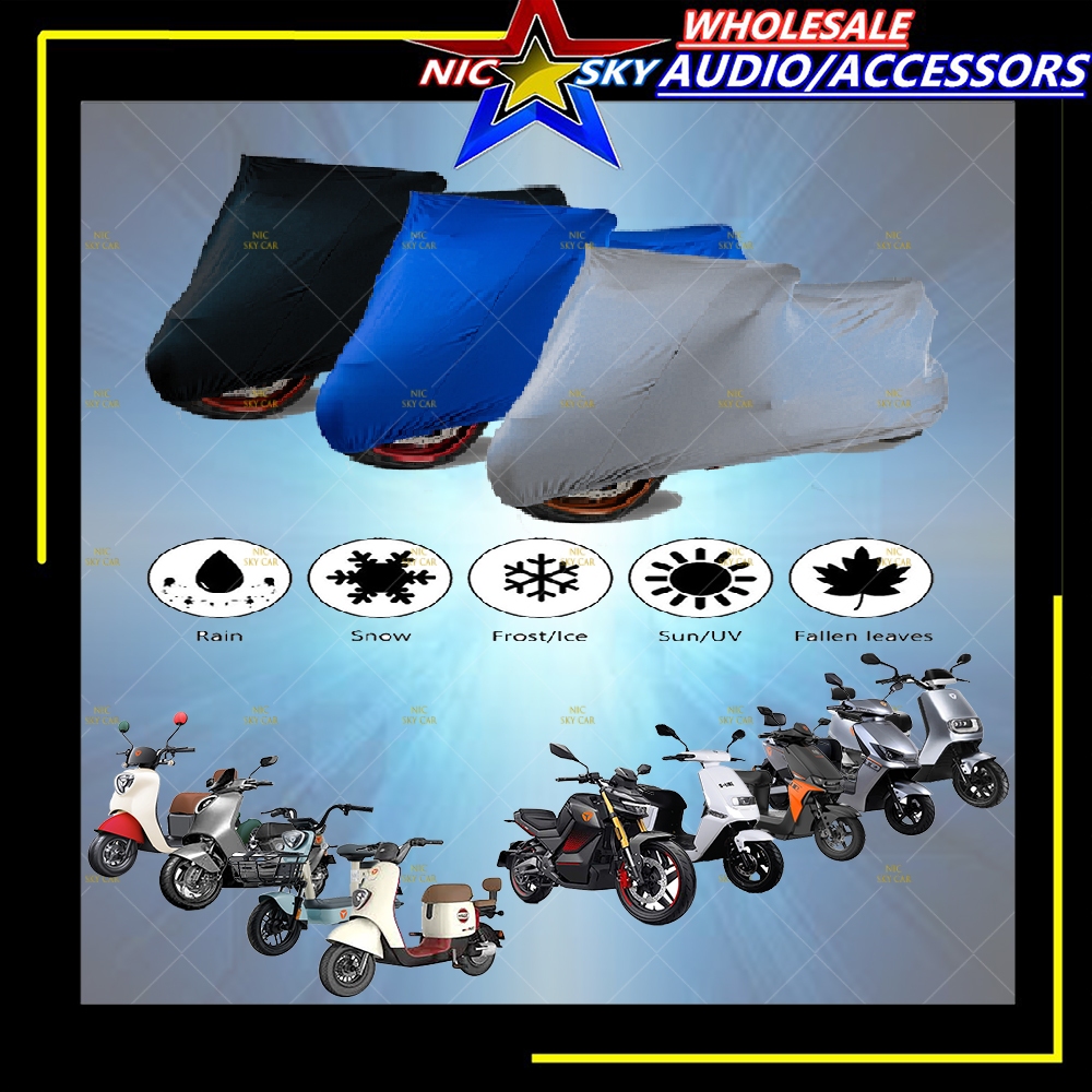 YADEA ฝาครอบรถจักรยานยนต์ป้องกันฝุ่นกันน้ํา UV Selimut มอเตอร์ YADEA A7 C1S DINGDING DS6 E8S GT20 GT