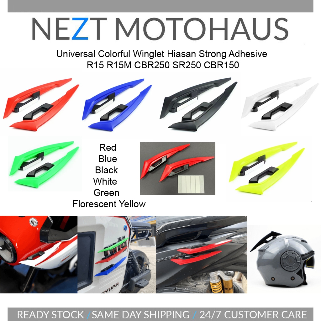 Universal สีสัน Winglet Hiasan Strong กาว R15 R15M CBR250 SR250 CBR150