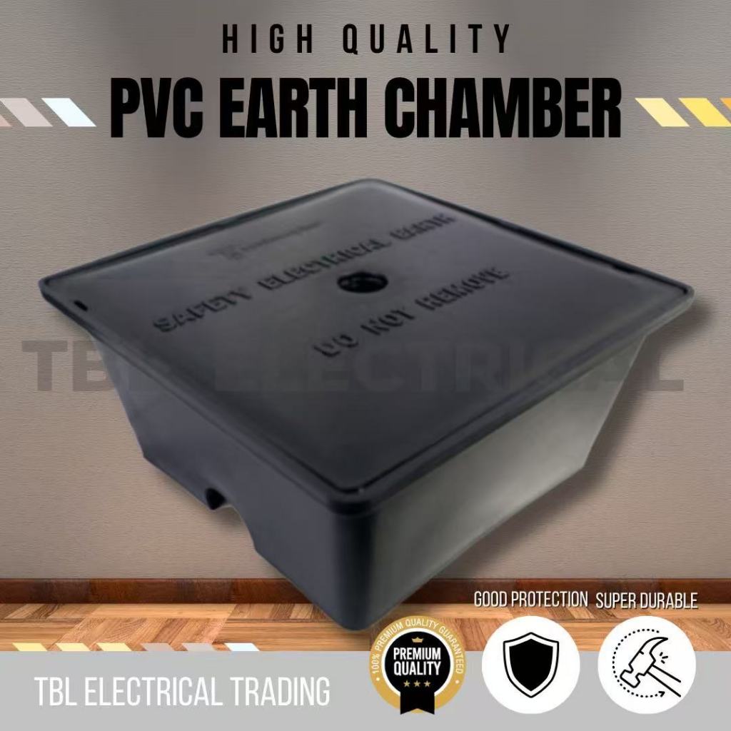 7 "x 7 " ห้องดิน PVC พร้อมฝาปิด PVC Link PVC Earth Chamber กล่องพื้นพลาสติก ระบบพื้นดินไฟฟ้า