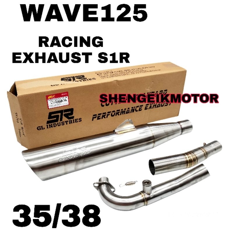 WAVE125 RACING EXHAUST S1R 2VALVE 4VALVE 32/35 35/38 S1R