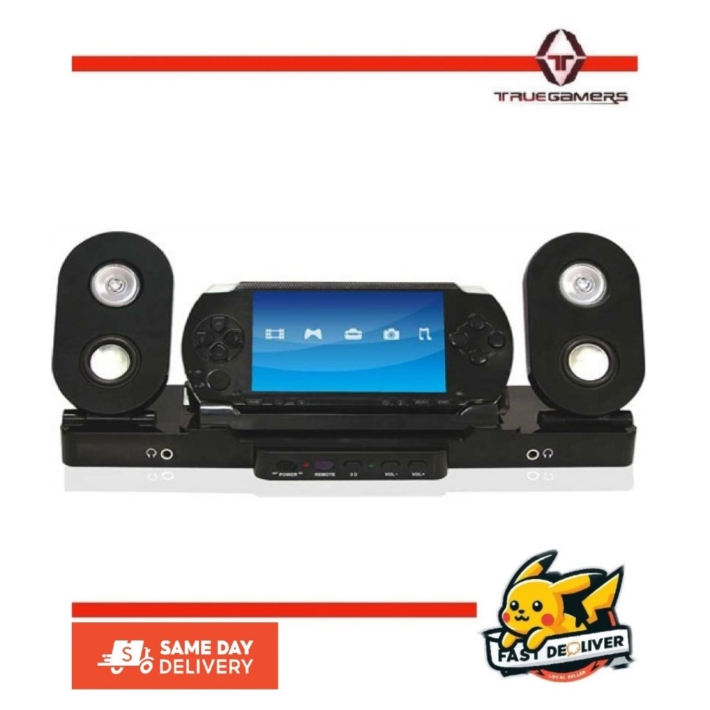 PSP 2000/3000 Premium Multi Loud Speaker System พร้อมแท่นชาร์จรวมซับวูฟเฟอร์