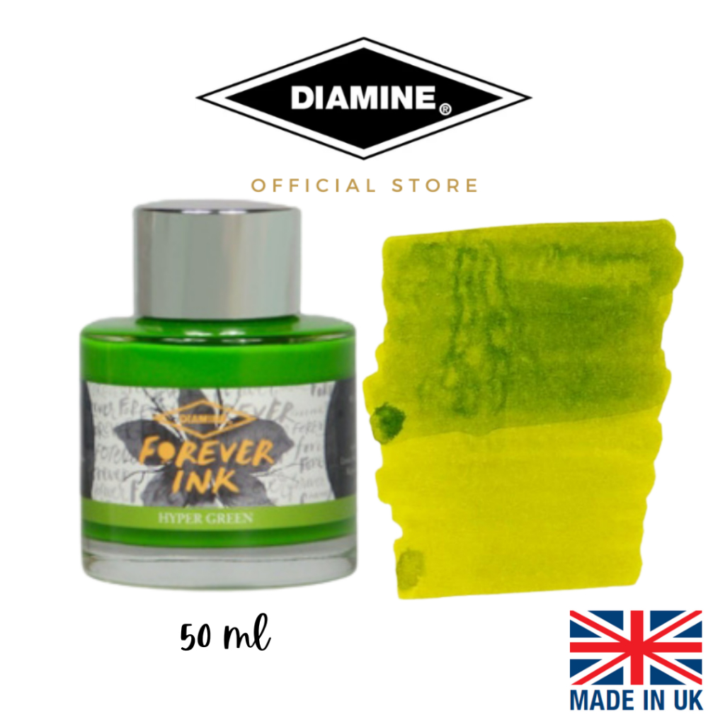 Diamine Hyper Green Permanent Forever Ink 50ml