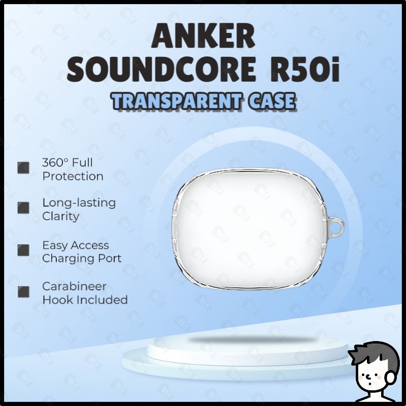 Anker Soundcore R50i Case หูฟังเกราะป้องกัน Soft TPU เคสใส Anker R50i Case Clear Case
