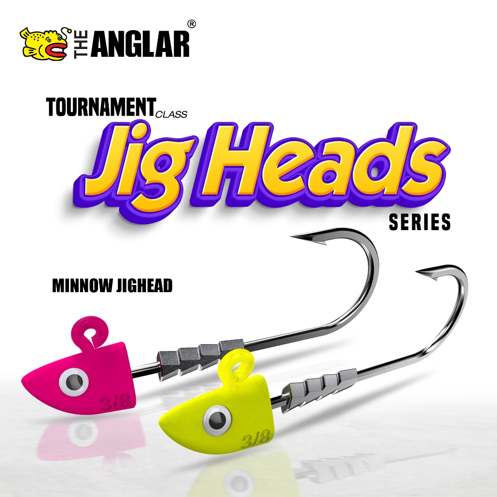 THE ANGLAR - MINNOW JIGHEAD 7g/10g/14g/18g/28g FISHING HOOK SOFT PLASTIC LURE