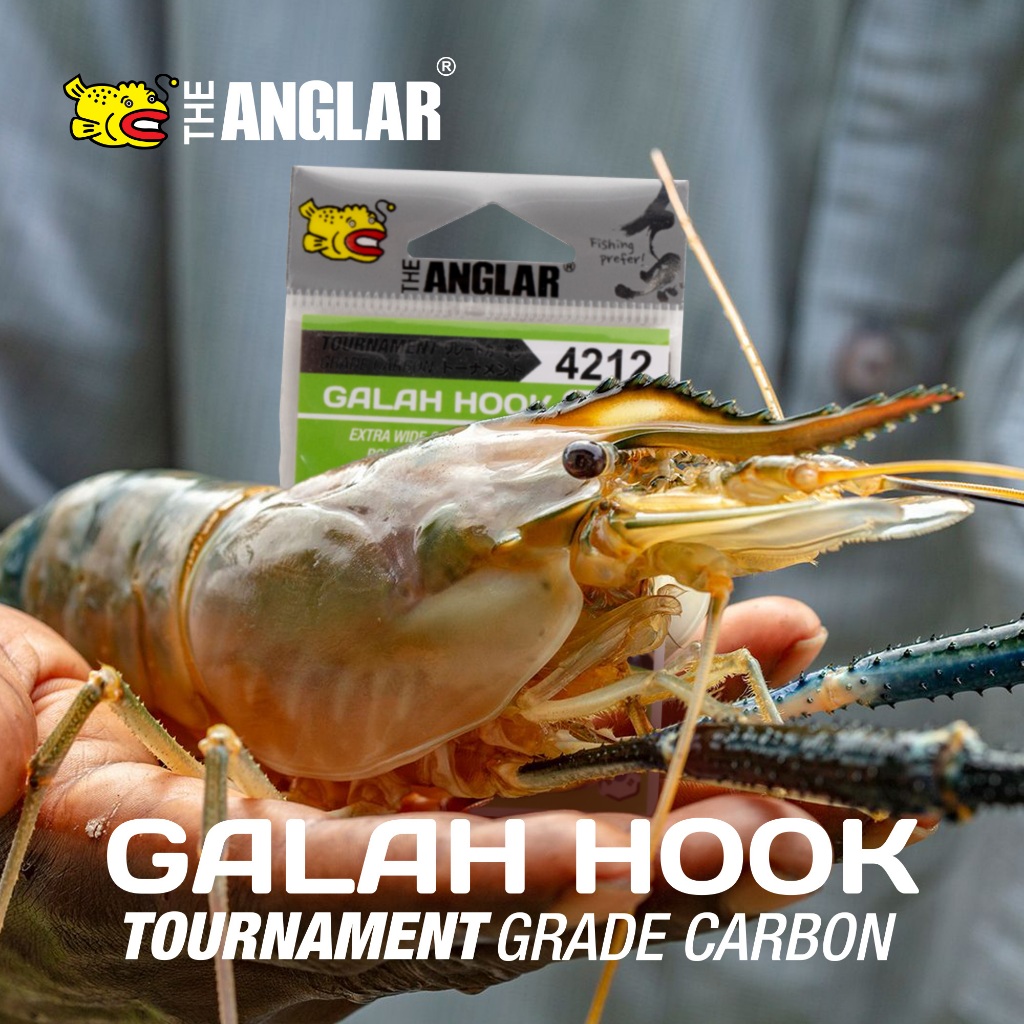 THE ANGLAR - WIDE GAP INLINE CIRCLE GALH HOOK 4212/213 PRAWN HOOK