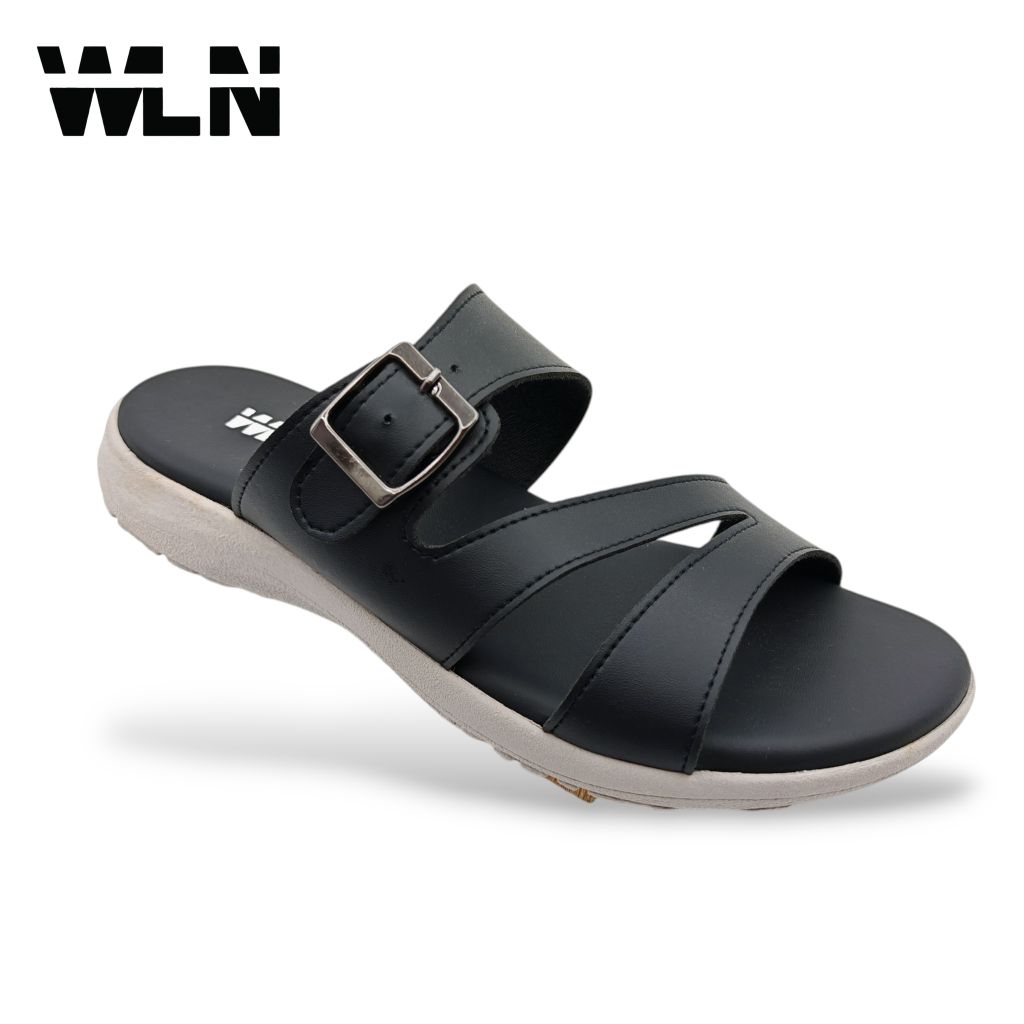 WLN3495 รองเท้าแตะลําลองสุภาพสตรีแบบสบาย ๆ แบบแบน