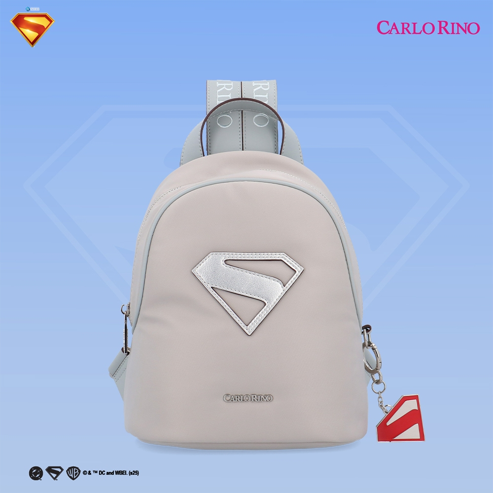 กระเป๋าเป้ Carlo Rino Superman - สีเทาอ่อน