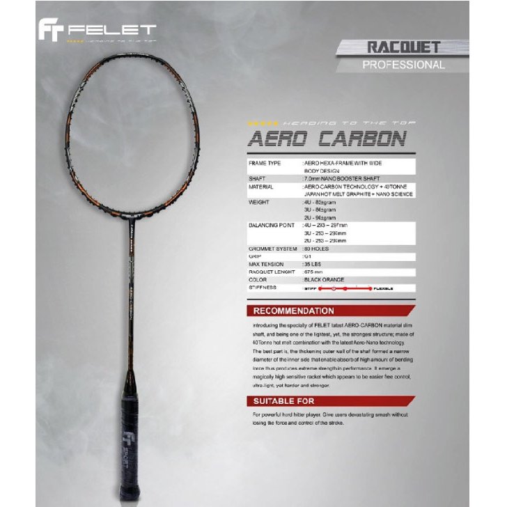 FELET AERO CARBON PRO SERIES ใหม่เอี่ยม!!!