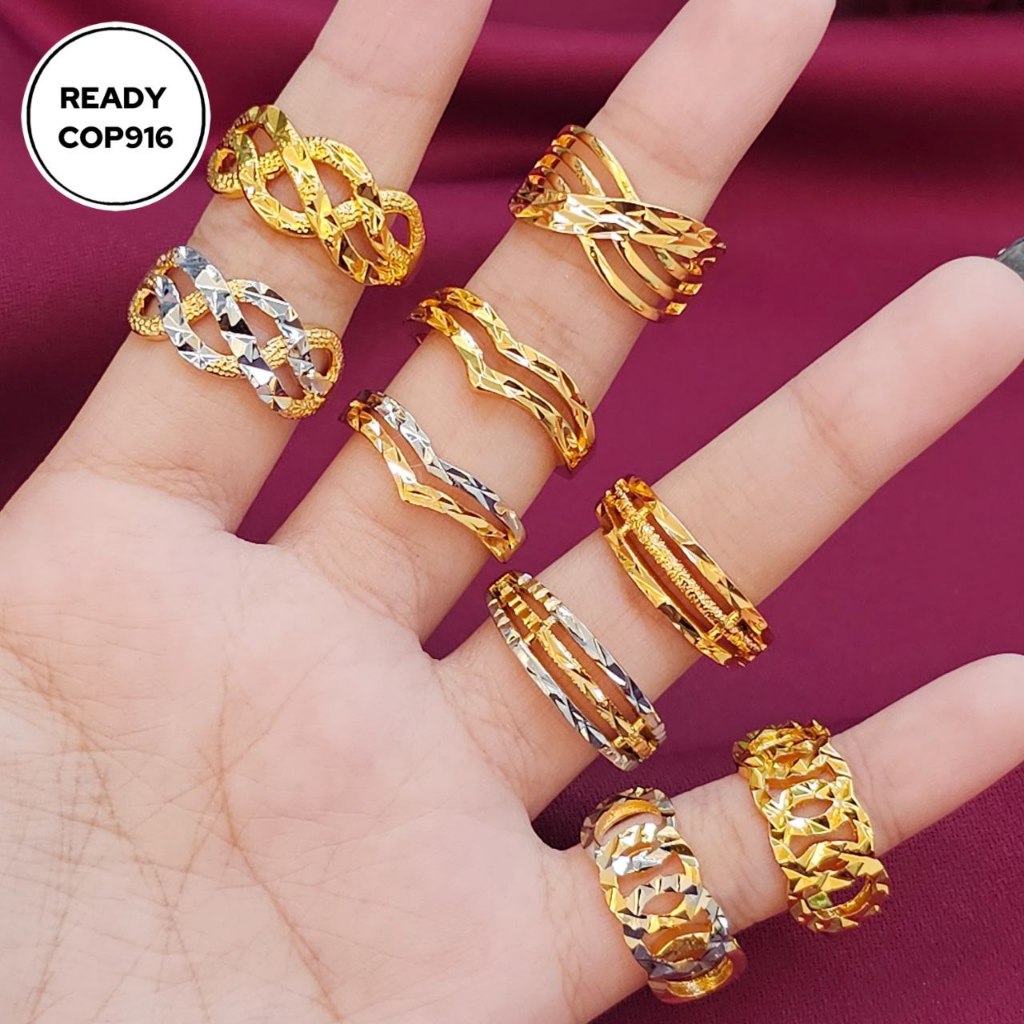 NEW แหวนไม้กางเขนผู้ใหญ่ 24k Gold Titanium Gold Bangkok Gold 2025 A16