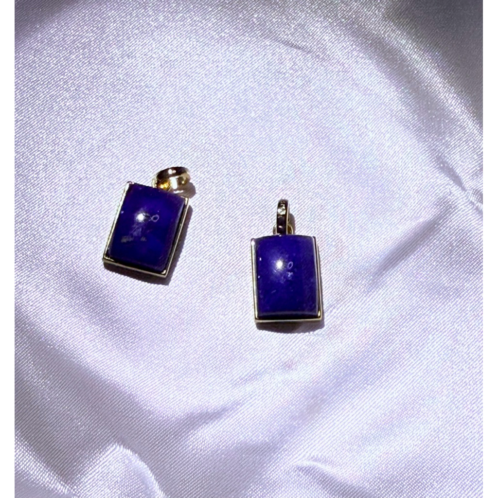 天然青金石水จี้吊/ธรรมชาติ Lapis Lazuli จี้ 12x15 มม./Semula jadi lapis lazuli loket 12x15 มม.