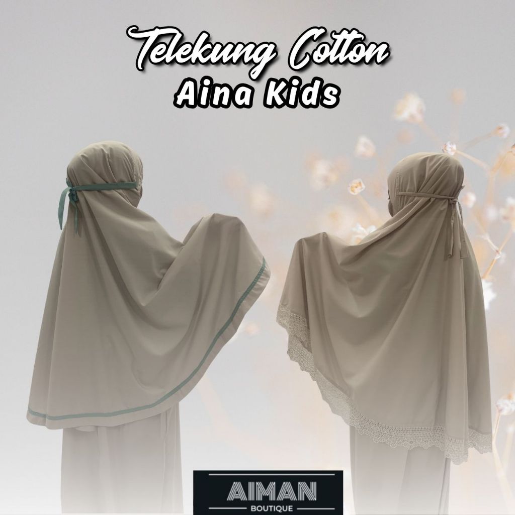 [เด็ก] Saidatul Telekung Cotton Aina