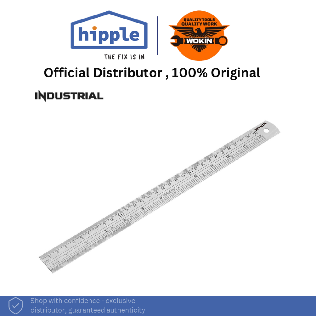 ตื่น ไม้บรรทัดสแตนเลส 300 มม. / 12" – เครื่องมือวัดความแม่นยําอุตสาหกรรม 501012