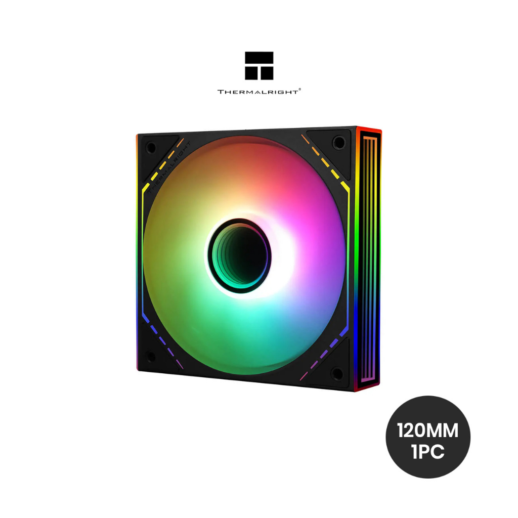 Thermalright TL-M12-S / TL-M12R-S REVERSED 120mm ARGB AURA SYNC พัดลมเงียบ-Balance, 1500 RPM, 4 PIN 