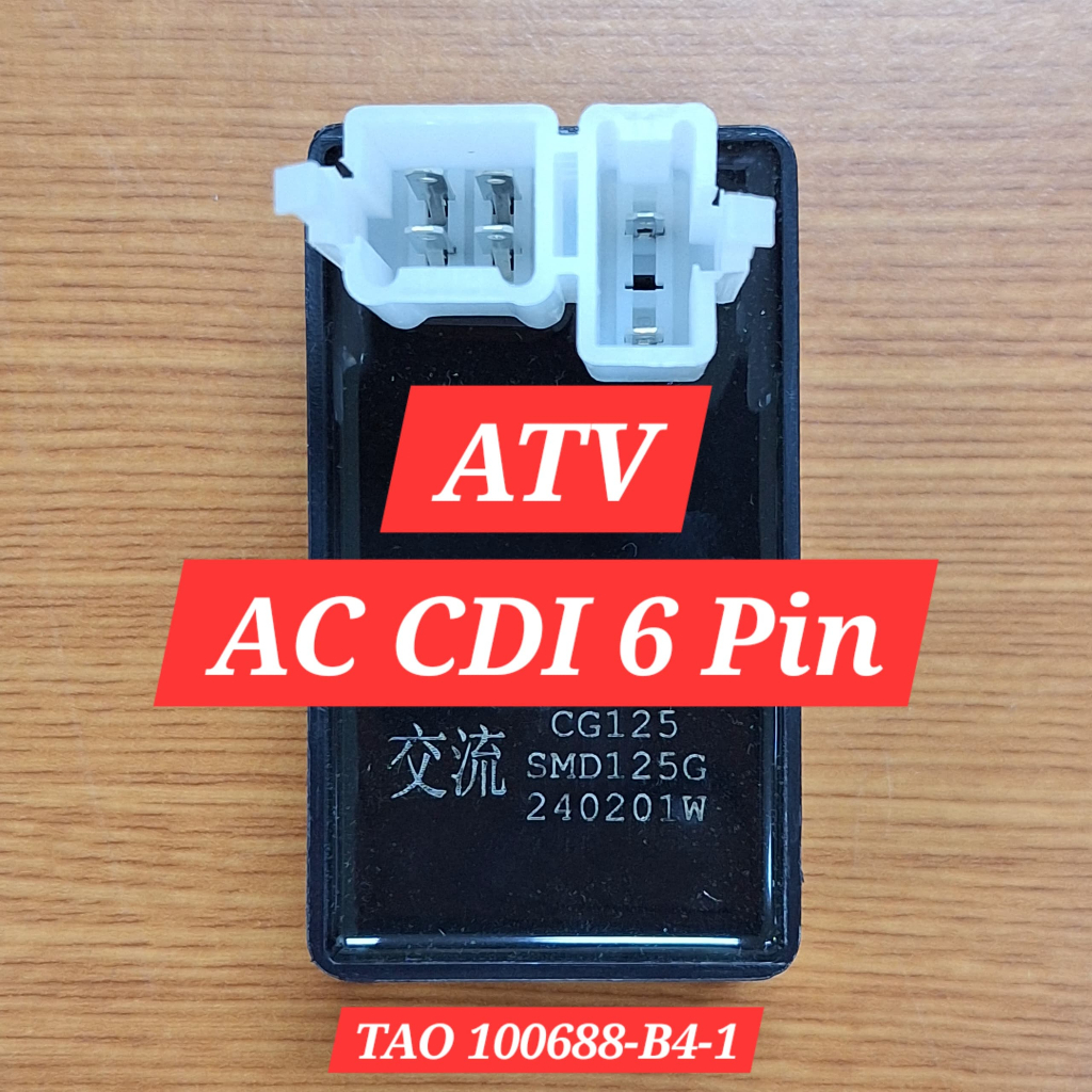 AC CDI 6 Pin สําหรับ ATV GY6, Mikilon U28 Quad Big Bull Small Bull ATV อะไหล่ Di