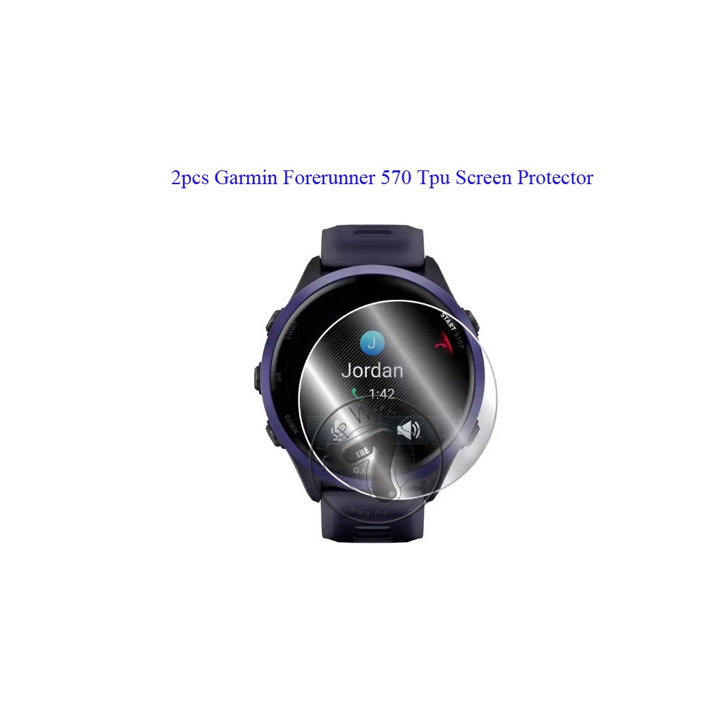 [ใหม่] Garmin Forerunner 570 42mm / Forerunner 570 47mm Full Tpu Screen Protector (2pcs in 1 Set)