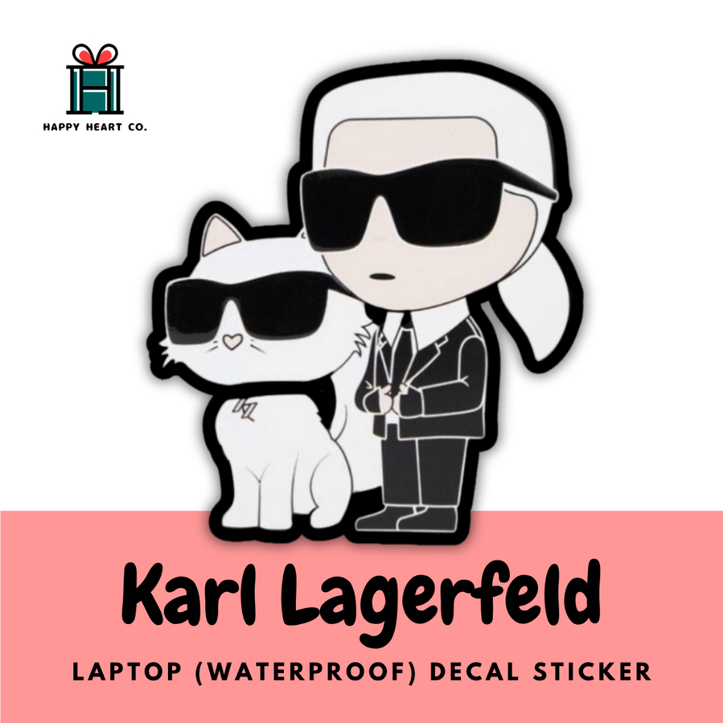 Karl Lagerfeld แล็ปท็อปสติ๊กเกอร์รูปลอกกันน้ํา