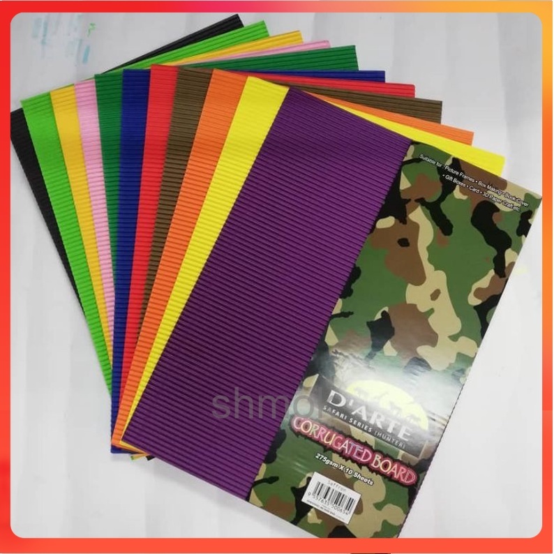 กระดานลูกฟูก DArte A4/การ์ด/กระดาษ (10pc/pkt)