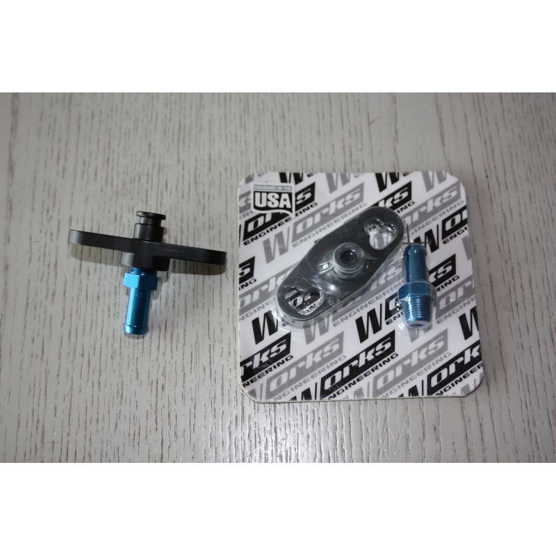Mitsubishi Evo 1-9 / GSR เก่า - Works Engineering Fuel Regulator Bracket Set (ใหญ่)
