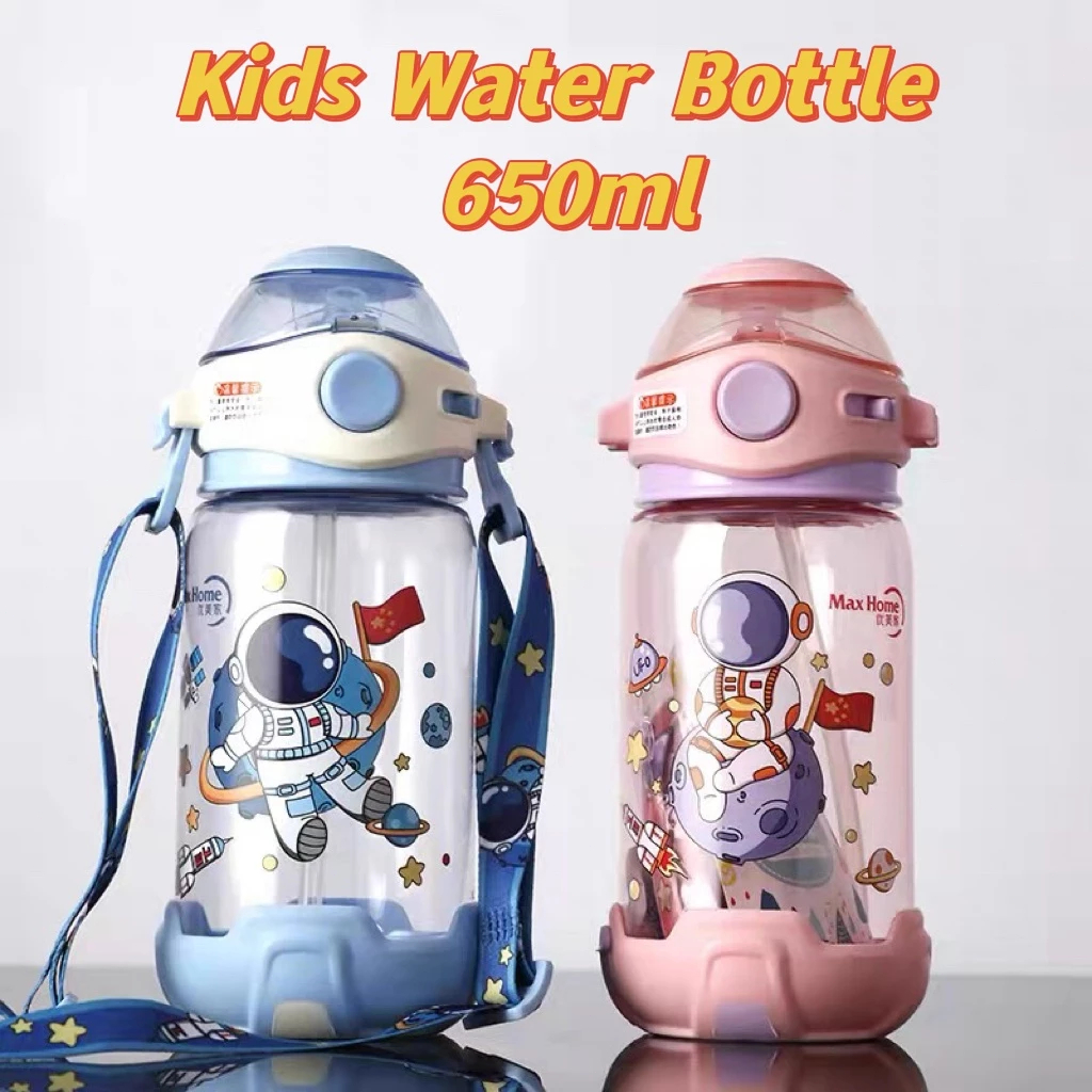Botol Air BPA Free Budak Kanak Cute Straw Viral Water Bottle Kids With Water Bottle