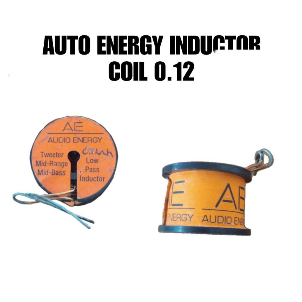 AUDIO ENERGY LOW PASS INDUCTOR COIL WOOFER / SUB-WOOFER 0.12