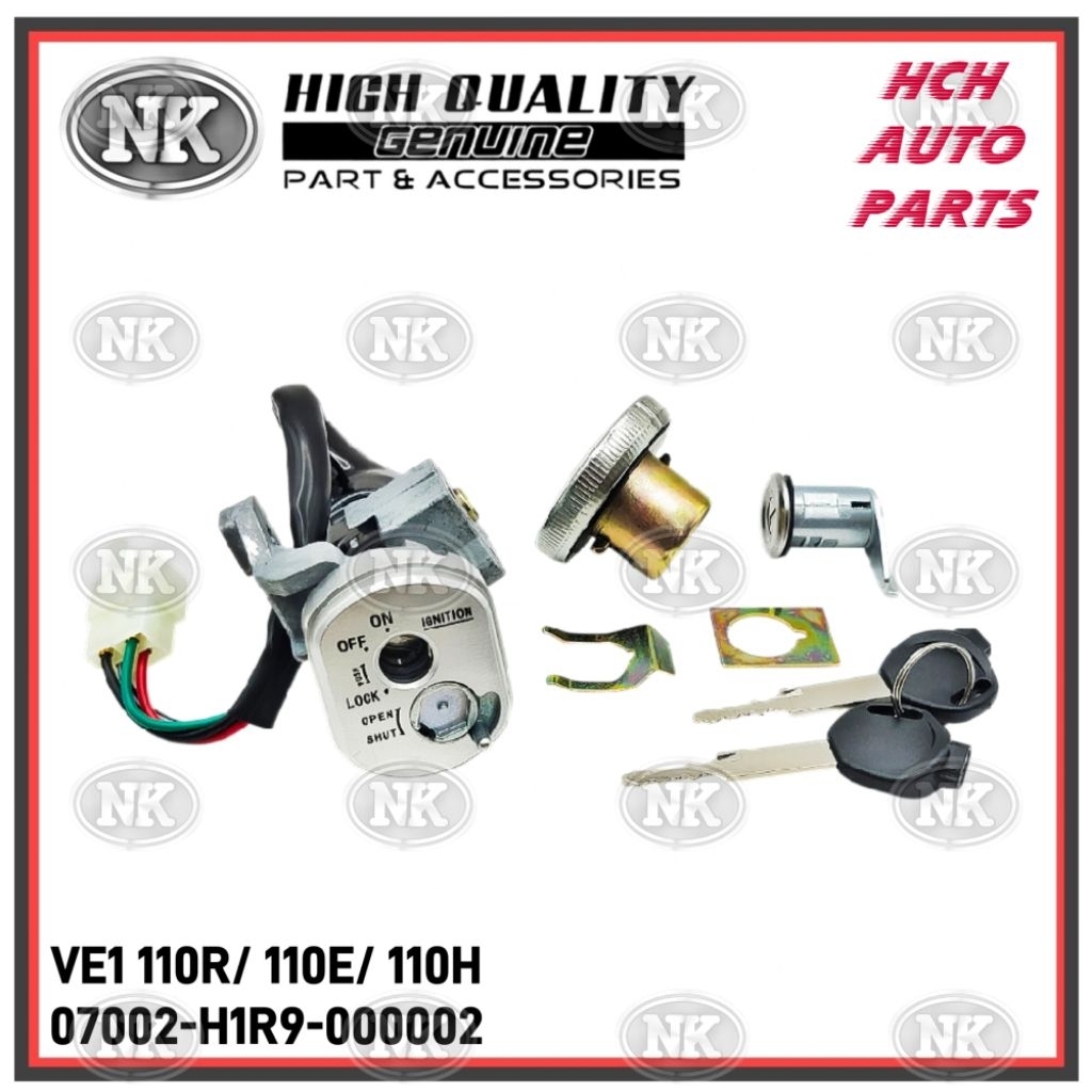 ชุดสวิตช์กุญแจ - WMOTO - VE1 110R/ 110E/ 110H - 07002-H1R9-000002 (NK)