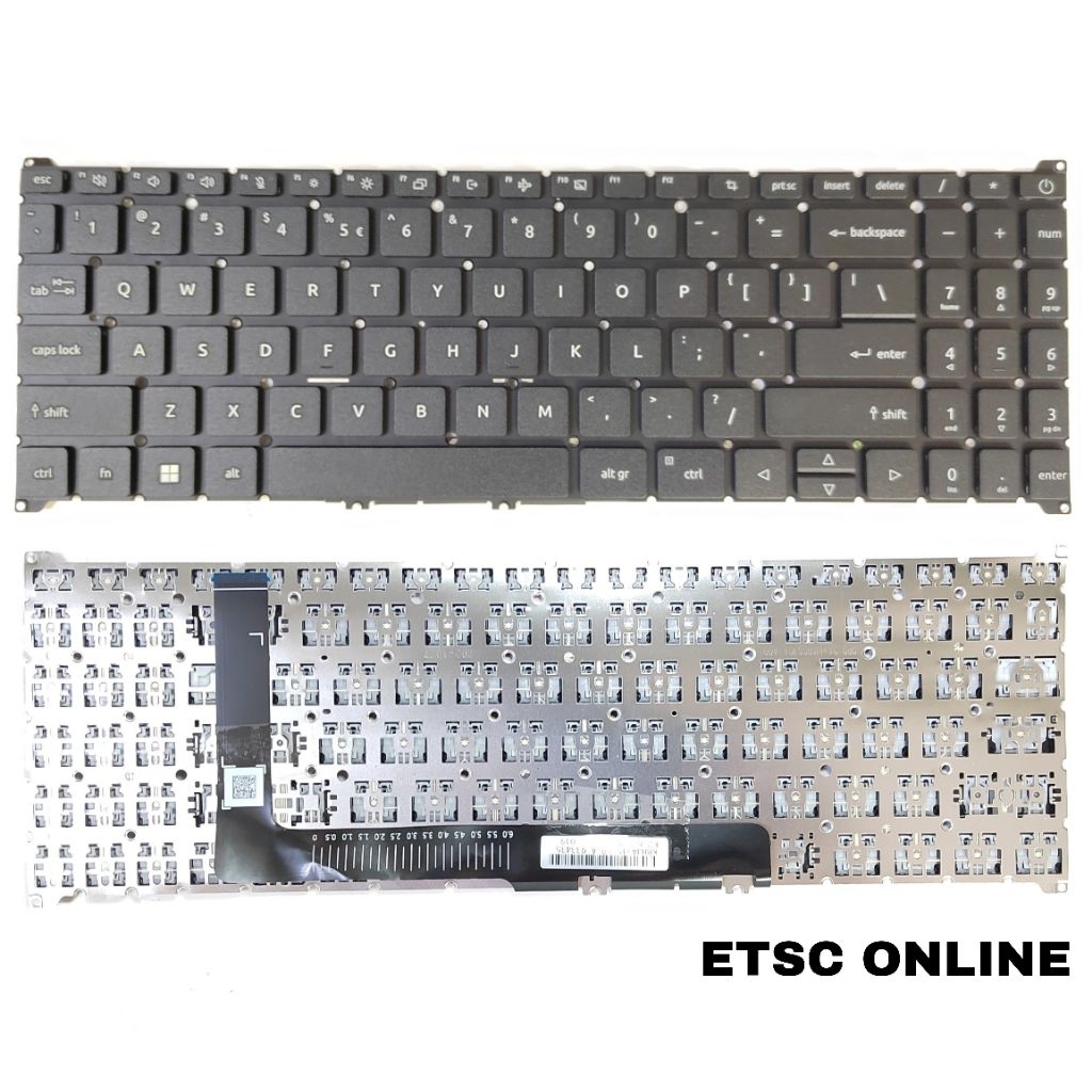 แป้นพิมพ์ใหม่สําหรับ Acer Aspire 3 A315-24 A315-24P N23C3 Aspire 5 A515-43 US no-backlit