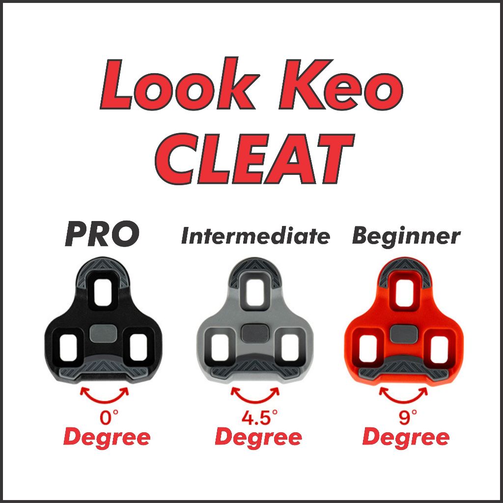 Cleat Look Keo TTPRO จักรยานเสือหมอบจักรยาน Cleat Look Pedal 0 / 6 / 9 องศา Kasut Basikal รองเท้า Cl