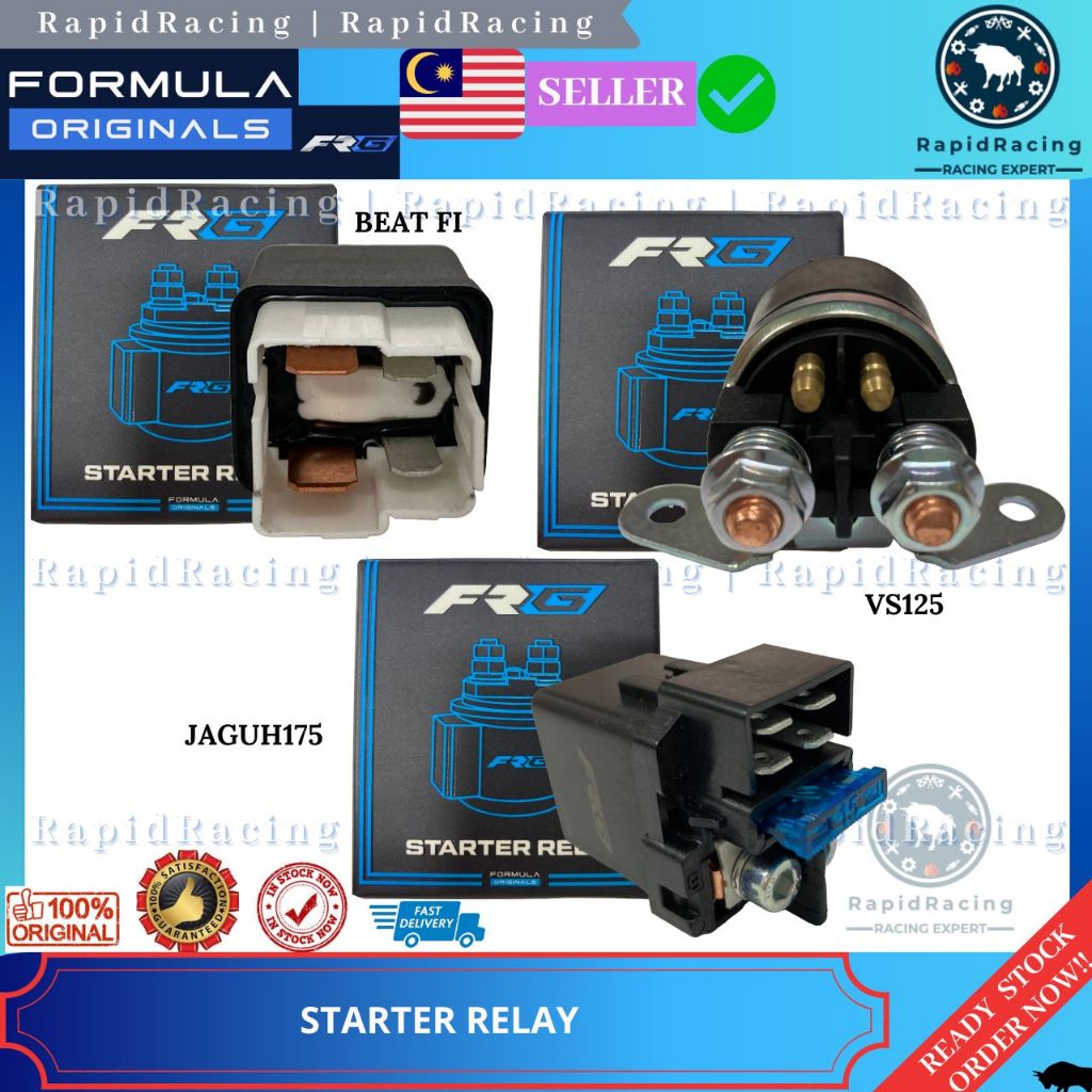 ALAT GANTI MOTOR FRG FORMULA STARTER RELAY HONDA SUZUKI EX5 BEAT FI RS150R V100 VS125 BELANG150 RAID