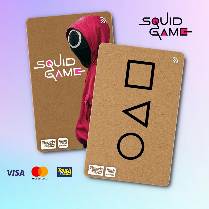 SQUID GAME TNG - TOUCH N GO STICKER CARD / SPIDERMAN ATM CARD สติ๊กเกอร์ฝาครอบ, การ์ด TNG, การ์ด ATM