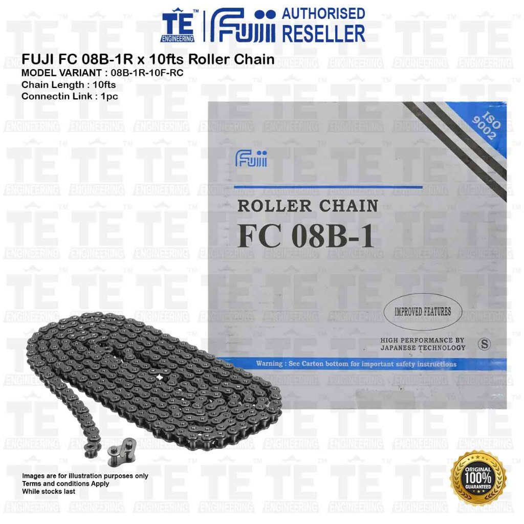 FUJI BS / DIN Simplex Roller Chain FC 08B-1R ( 08B-1R )