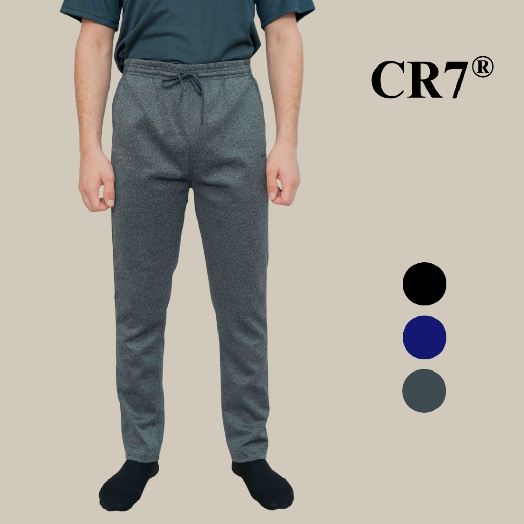 CR7 Men Slim Fit Stretching Track Pant Seluar Track Lelaki เสื้อกล้าม Unisex - CP3189L